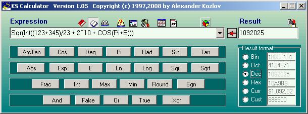 KS Calculator 1.05 full