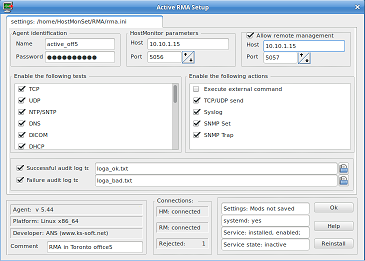 remote monitoring agent setup