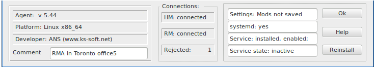 remote monitoring agent setup