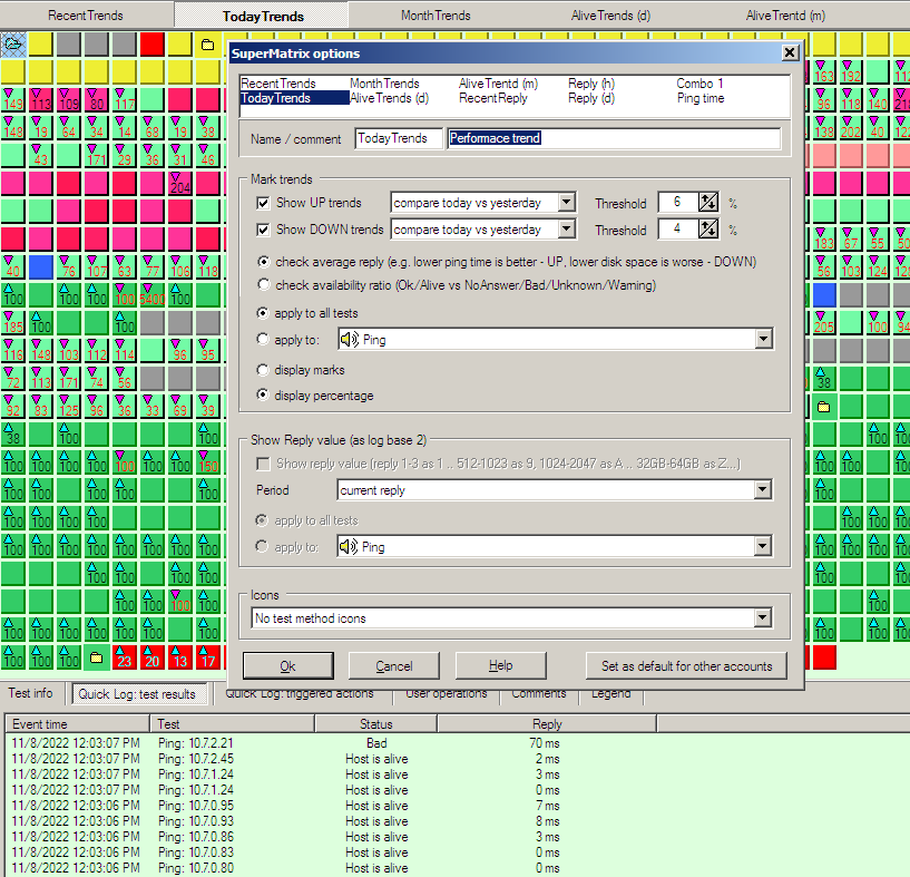 SuperMatrix settings
