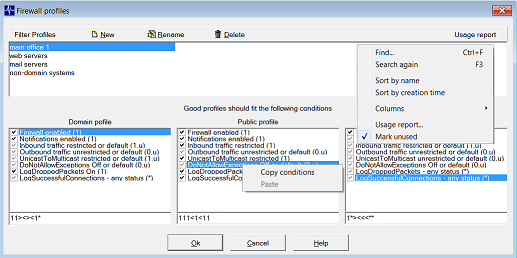 firewall profiles