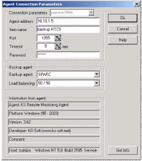 agent connection parameters